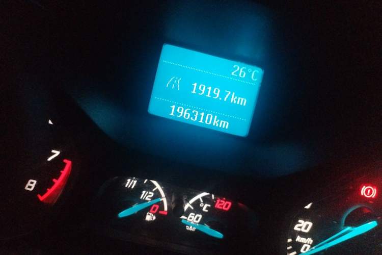 Used Ford Focus 2012 Sedan 1.6L Manual Comfort Model Odometer Close Up