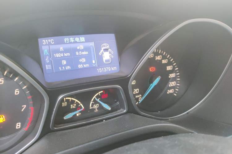 Used Ford Focus 2012 Hatchback 2.0L Automatic Luxury Sport Model Odometer Close Up