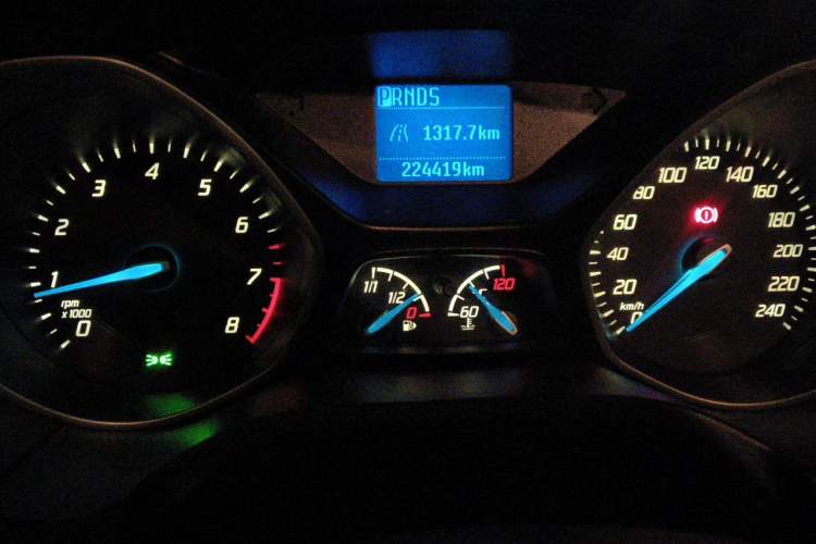 Used Ford Focus 2012 Hatchback 1.6L Automatic Comfort Model Odometer Close Up