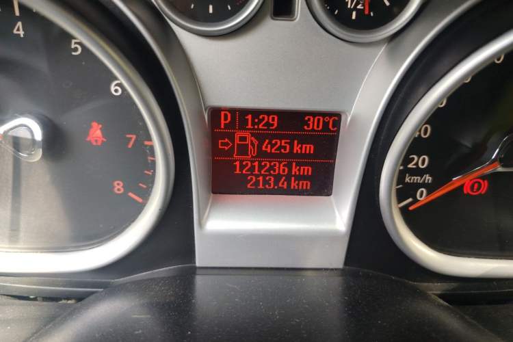 Used Ford Focus 2012 Hatchback Classic 1.8L Automatic Base Model Odometer Close Up