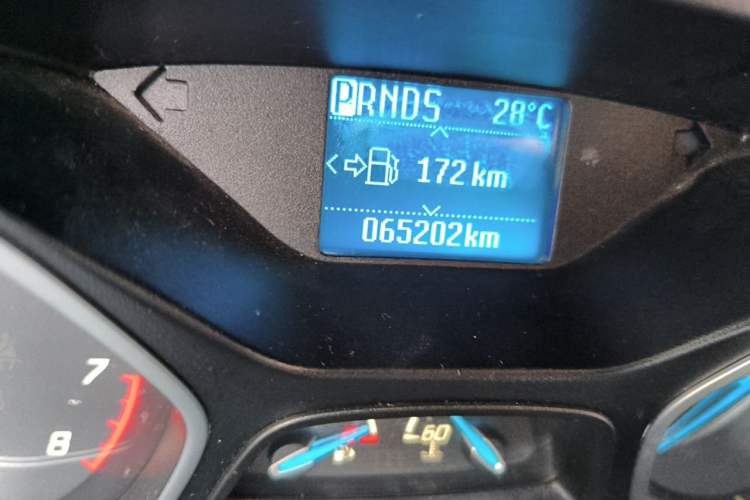Used Ford Focus 2012 Sedan 1.6L Automatic Fashion Edition Odometer Close Up