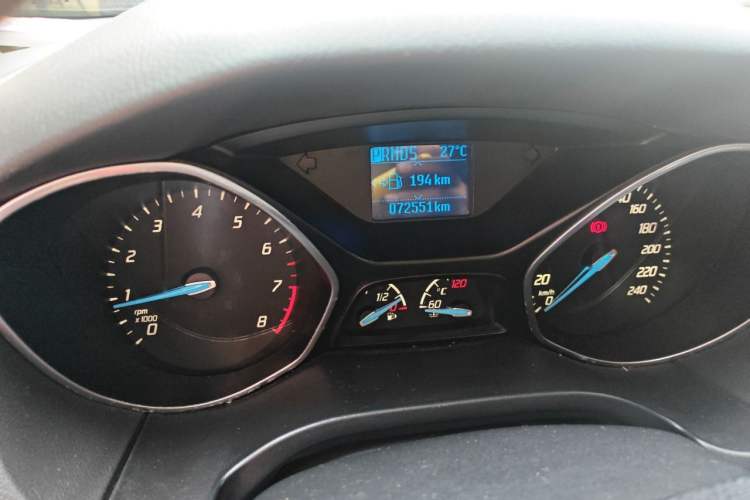 Used Ford Focus 2012 Sedan 1.6L Automatic Fashion Edition Odometer Close Up