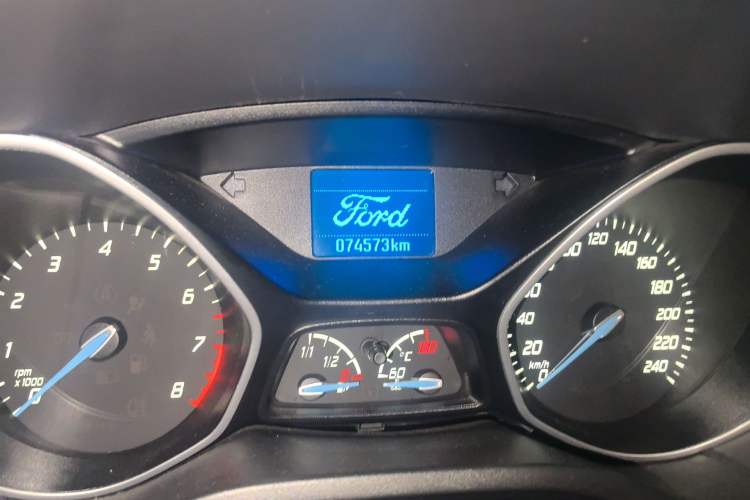 Used Ford Focus 2012 Hatchback 1.6L Automatic Comfort Model Odometer Close Up