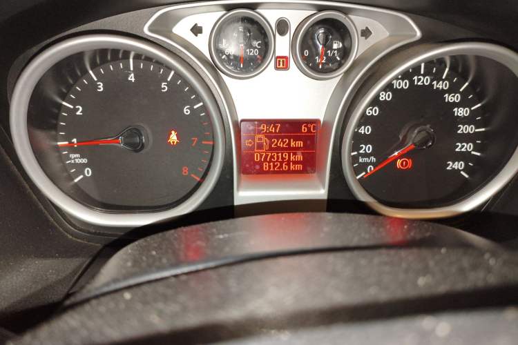 Used Ford Focus 2012 Hatchback Classic 1.8L Automatic Base Model Odometer Close Up