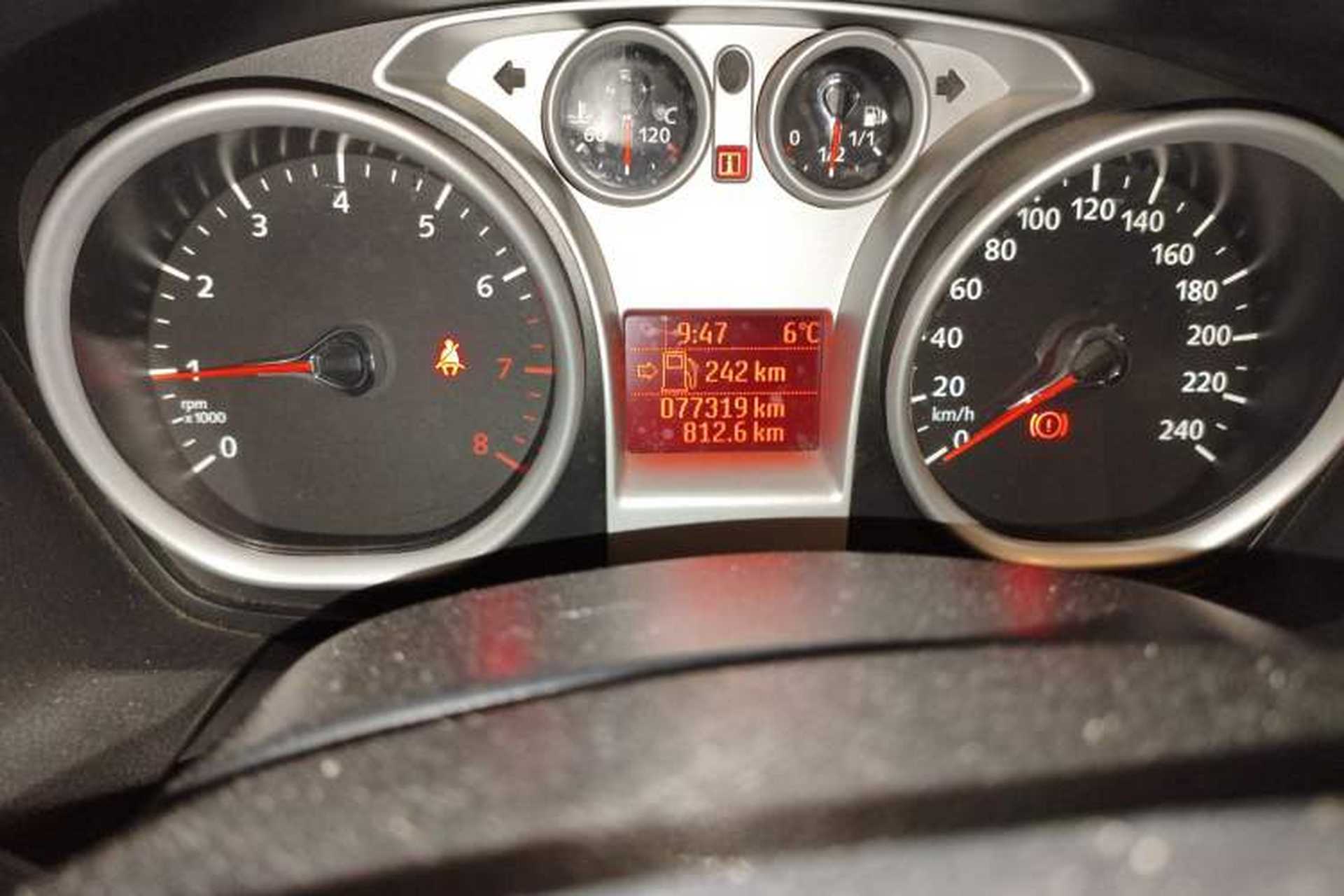 Used Ford Focus 2012 Hatchback Classic 1.8L Automatic Base Model Odometer Close Up