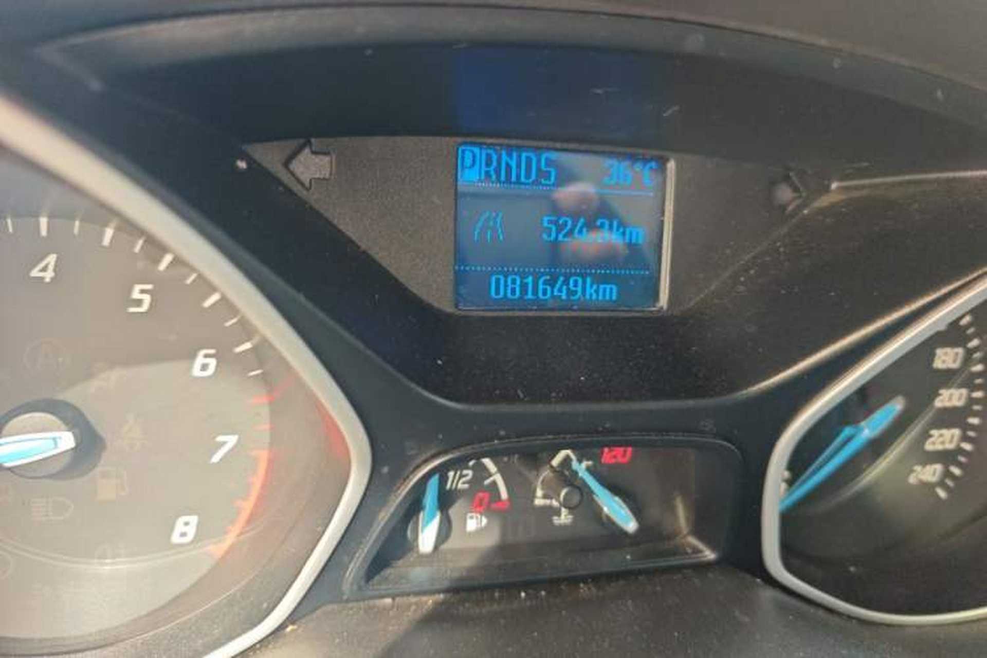 Used Ford Focus 2012 Hatchback 1.6L Automatic Comfort Model Odometer Close Up