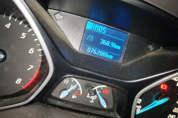 Used Ford Focus 2012 Sedan 1.6L Automatic Comfort Model Odometer Close Up