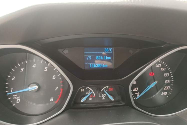 Used Ford Focus 2012 Sedan 1.6L Manual Comfort Model Odometer Close Up