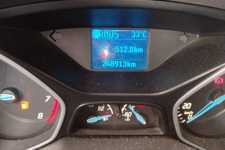 Used Ford Focus 2012 Sedan 1.6L Automatic Comfort Model Odometer Close Up