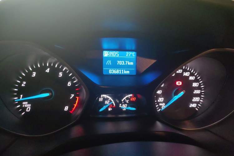 Used Ford Focus 2012 Sedan 1.6L Automatic Comfort Model Odometer Close Up