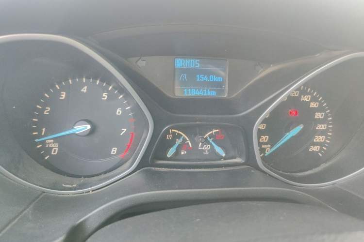 Used Ford Focus 2012 Hatchback 1.6L Automatic Comfort Model Odometer Close Up