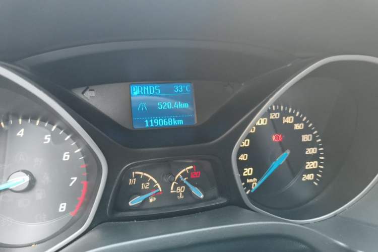 Used Ford Focus 2012 Hatchback 1.6L Automatic Comfort Model Odometer Close Up