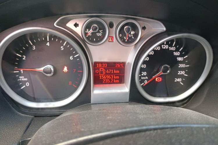 Used Ford Focus 2012 Hatchback Classic 1.8L Manual Base Model Odometer Close Up