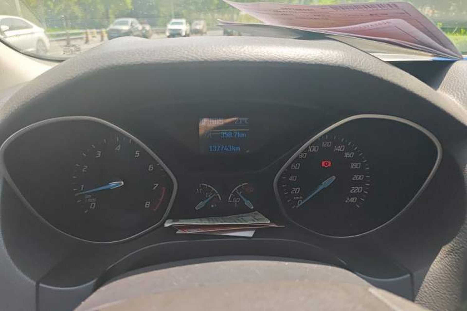 Used Ford Focus 2012 Sedan 1.6L Automatic Comfort Model Odometer Close Up