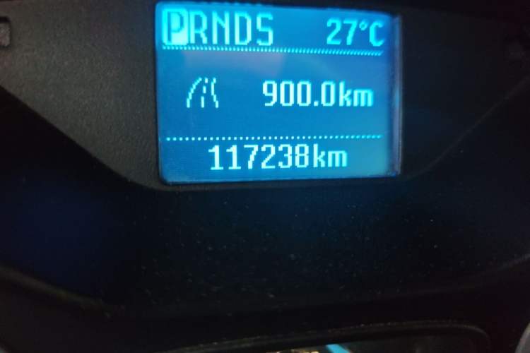 Used Ford Focus 2012 Hatchback 1.6L Automatic Comfort Model Odometer Close Up