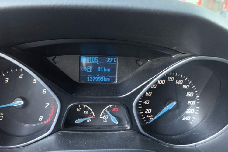 Used Ford Focus 2012 Hatchback 1.6L Automatic Fashion Edition Odometer Close Up