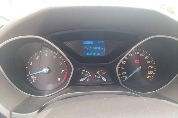 Used Ford Focus 2012 Sedan 1.6L Automatic Comfort Model Odometer Close Up