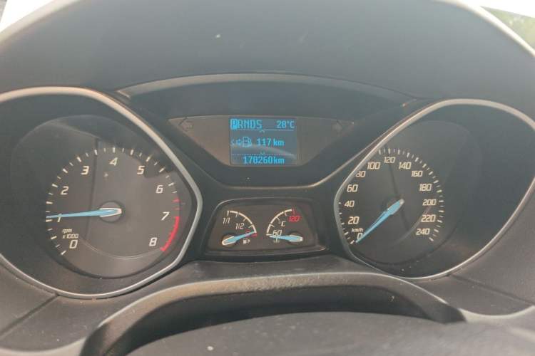 Used Ford Focus 2012 Sedan 1.6L Automatic Fashion Edition Odometer Close Up