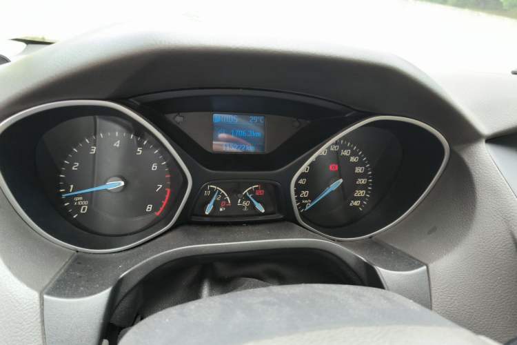 Used Ford Focus 2012 Sedan 1.6L Automatic Comfort Model Odometer Close Up