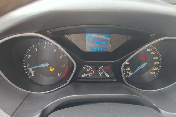 Used Ford Focus 2012 Hatchback 1.6L Automatic Comfort Model Odometer Close Up