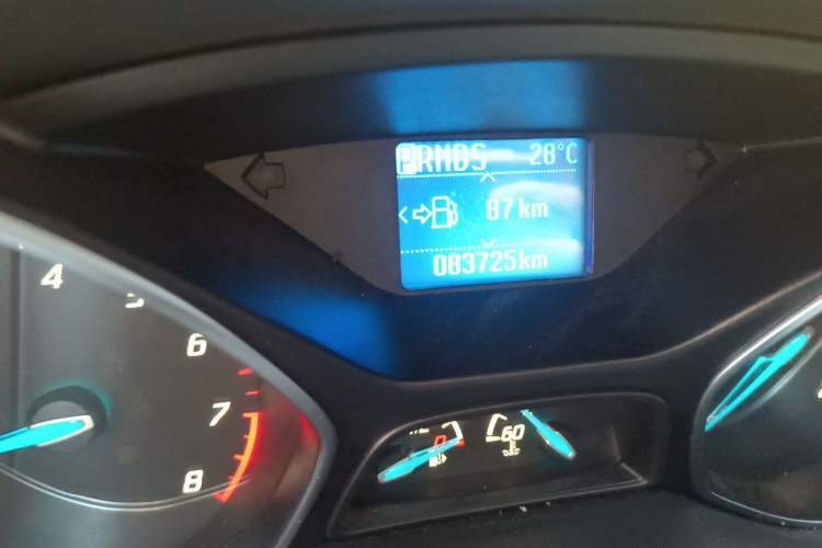 Used Ford Focus 2012 Sedan 1.6L Automatic Fashion Edition Odometer Close Up