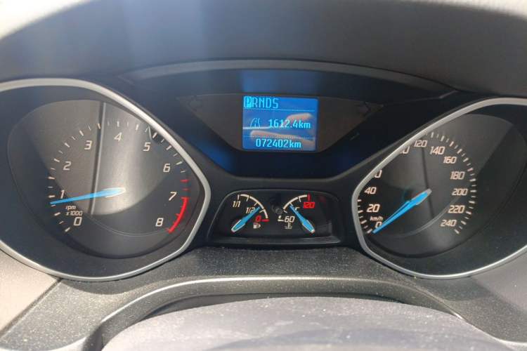 Used Ford Focus 2012 Sedan 1.6L Automatic Comfort Model Odometer Close Up