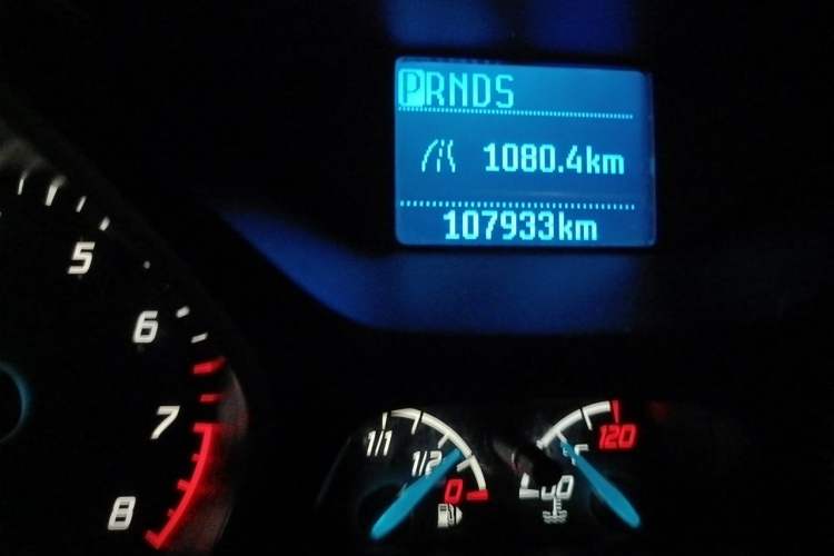 Used Ford Focus 2012 Sedan 1.6L Automatic Comfort Model Odometer Close Up