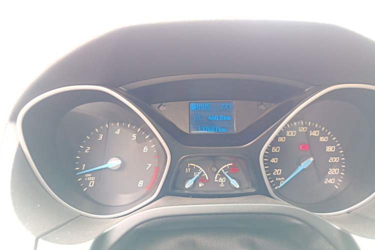 Used Ford Focus 2012 Hatchback 1.6L Automatic Comfort Model Odometer Close Up