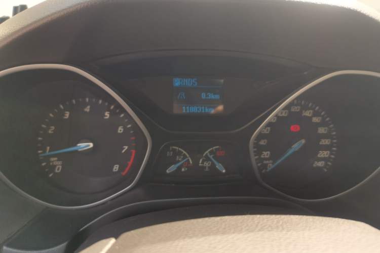 Used Ford Focus 2012 Sedan 1.6L Automatic Comfort Model Odometer Close Up