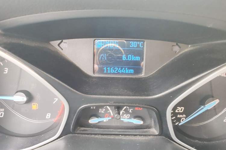 Used Ford Focus 2012 Sedan 1.6L Automatic Comfort Model Odometer Close Up
