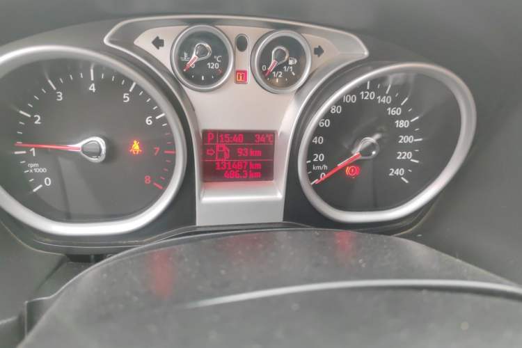 Used Ford Focus 2012 Hatchback Classic 1.8L Automatic Base Model Odometer Close Up