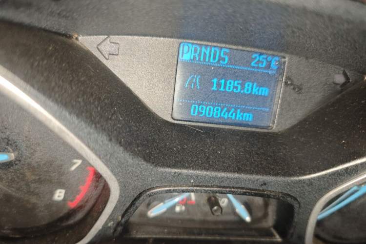 Used Ford Focus 2012 Sedan 1.6L Automatic Comfort Model Odometer Close Up