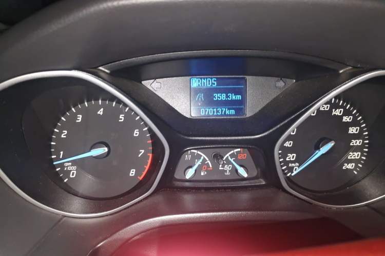 Used Ford Focus 2012 Hatchback 1.6L Automatic Comfort Model Odometer Close Up
