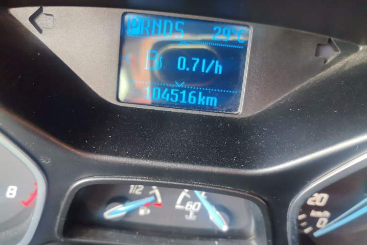 Used Ford Focus 2012 Sedan 1.6L Automatic Prestige Model Odometer Close Up