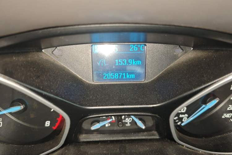 Used Ford Focus 2012 Sedan 1.6L Automatic Comfort Model Odometer Close Up