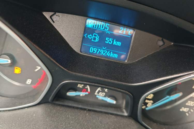 Used Ford Focus 2012 Sedan 1.6L Automatic Fashion Edition Odometer Close Up