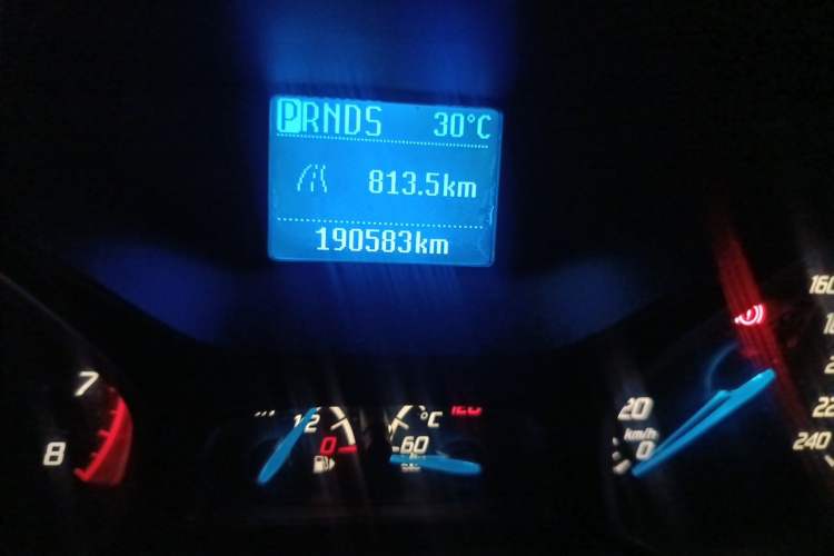Used Ford Focus 2012 Sedan 1.6L Automatic Comfort Model Odometer Close Up