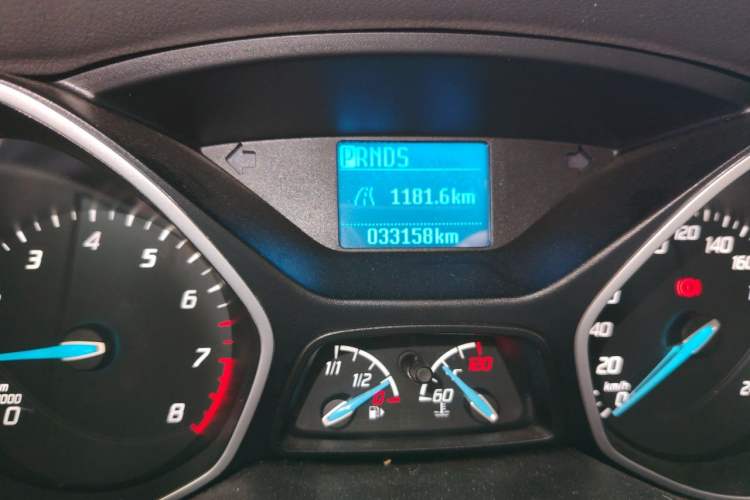 Used Ford Focus 2012 Sedan 1.6L Automatic Comfort Model Odometer Close Up