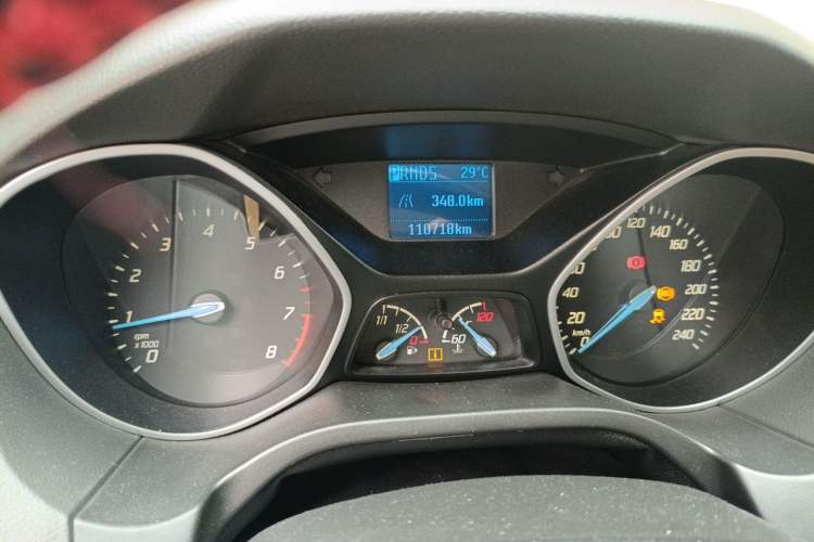 Used Ford Focus 2012 Hatchback 1.6L Automatic Comfort Model Odometer Close Up