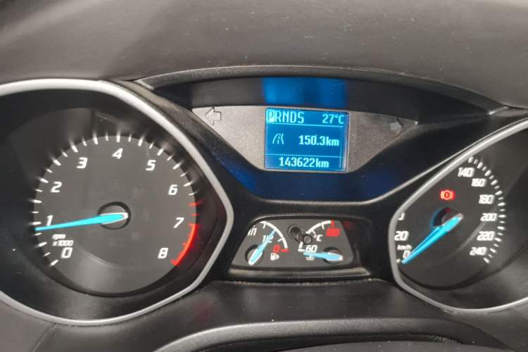 Used Ford Focus 2012 Sedan 1.6L Automatic Comfort Model Odometer Close Up
