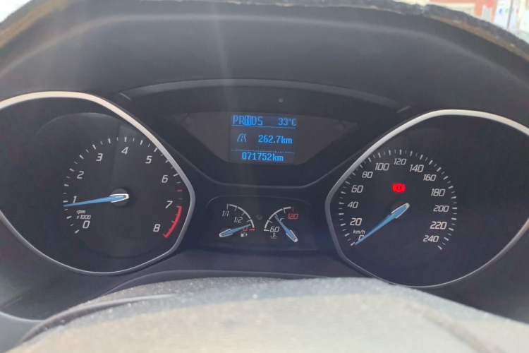 Used Ford Focus 2012 Hatchback 1.6L Automatic Comfort Model Odometer Close Up