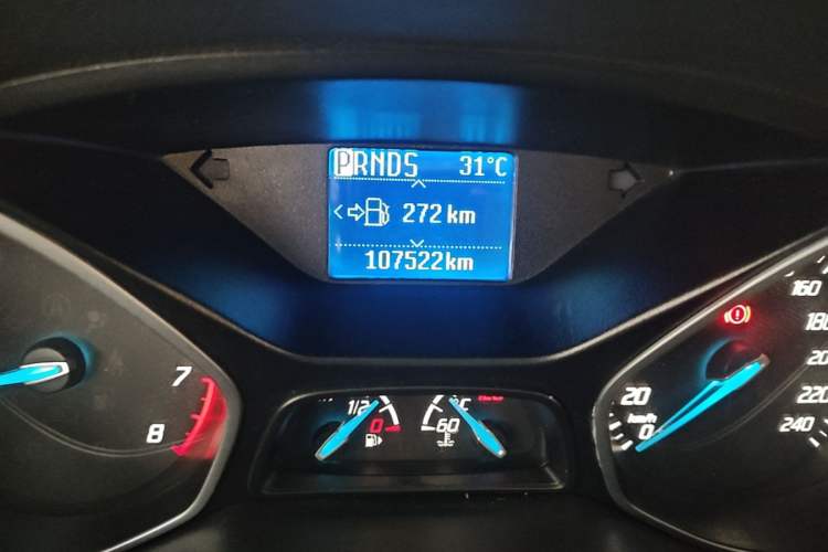 Used Ford Focus 2012 Sedan 1.6L Automatic Prestige Model Odometer Close Up