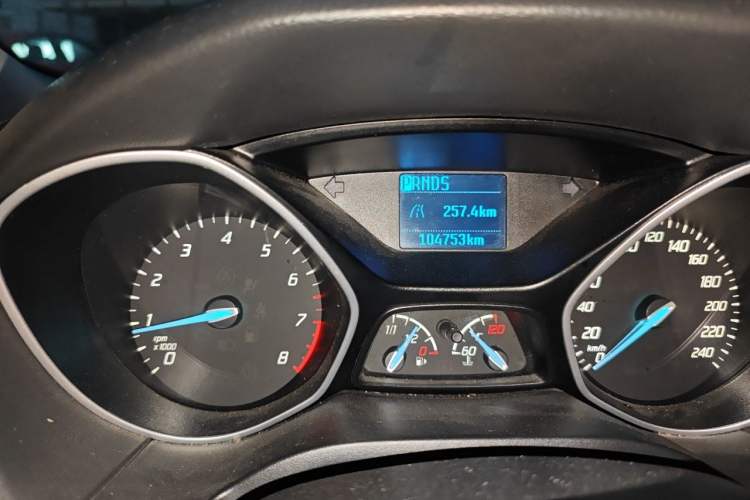 Used Ford Focus 2012 Hatchback 1.6L Automatic Comfort Model Odometer Close Up