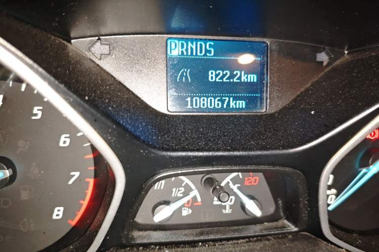 Used Ford Focus 2012 Sedan 1.6L Automatic Comfort Model Odometer Close Up
