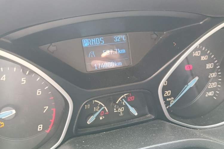 Used Ford Focus 2012 Hatchback 1.6L Automatic Comfort Model Odometer Close Up