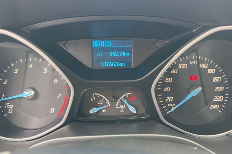 Used Ford Focus 2012 Hatchback 1.6L Automatic Comfort Model Odometer Close Up