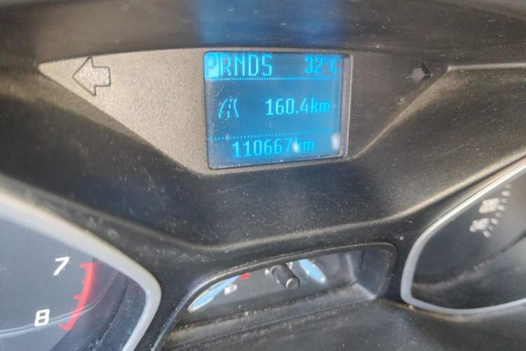 Used Ford Focus 2012 Hatchback 1.6L Automatic Comfort Model Odometer Close Up