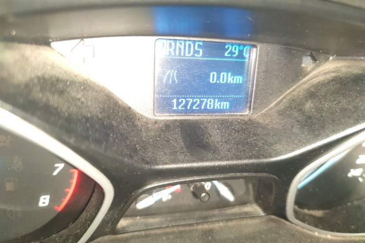 Used Ford Focus 2012 Hatchback 1.6L Automatic Comfort Model Odometer Close Up
