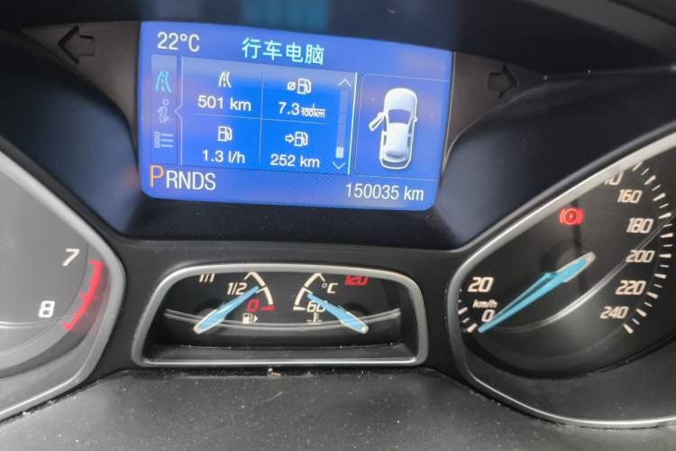 Used Ford Focus 2012 Sedan 2.0L Automatic Flagship Model Odometer Close Up