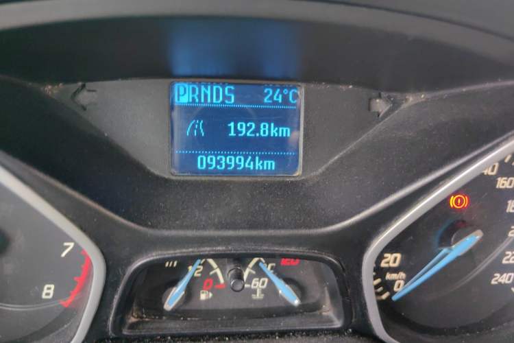 Used Ford Focus 2012 Sedan 1.6L Automatic Comfort Model Odometer Close Up